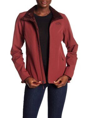 The North Face Women's Lisie Raschel WindWall Fleece Jacket in Barolo Red Size S